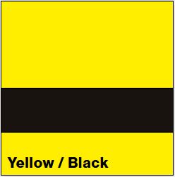 Yellow/Black MATTE 1/32IN - Rowmark Mattes